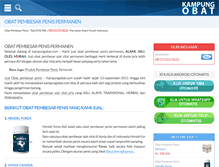 Tablet Screenshot of kampungobat.com